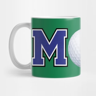 Golf Mom Blue Mug